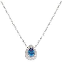 Amen Halsketting met druppel van de liefde van zilver met zirkonia, Sieraden, M, Sterling zilver, Zirkoon