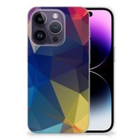 Apple iPhone 14 Pro TPU Hoesje Polygon Dark