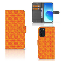 OPPO Reno6 5G Telefoon Hoesje Batik Oranje