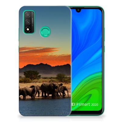 Huawei P Smart 2020 TPU Hoesje Olifanten Huawei P Smart 2020 TPU Hoesje Olifanten