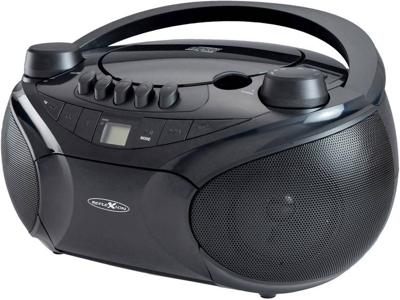Reflexion RCR4655 Radio/CD-speler FM AUX, CD, Cassette, SD, USB Zwart