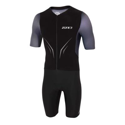 Zone3 Aeroforce-X Trisuit Korte Mouwen Zwart/Grijs Heren