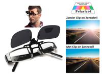 Clip-on Zonnebril - Met Polariserende Glazen - 100% UV-licht filtering