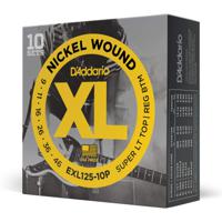 D&apos;Addario EXL125-10P 9-46 Super Light Top Regular Bottom Nickel Wound snaren voor elektrische gitaar (10 sets)