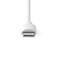 Nedis CCHAL240ABK Auto-oplader 2,4 A Vaste Kabel Appel Lightning Zwart - thumbnail