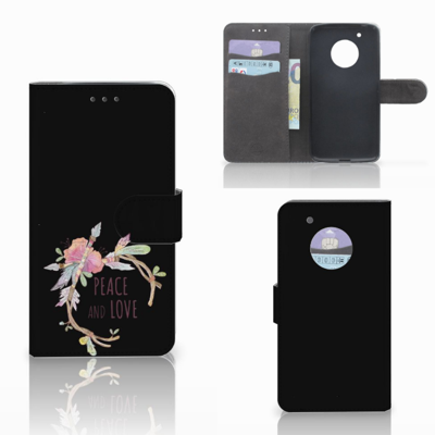 Motorola Moto G5 Plus Leuk Hoesje Boho Text