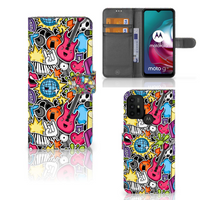 Motorola Moto G10 | G20 | G30 Wallet Case met Pasjes Punk Rock