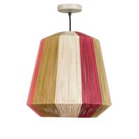 Mica Decorations Hanglamp Mascaro - 38x38x38 cm - Jute - Bruin - thumbnail