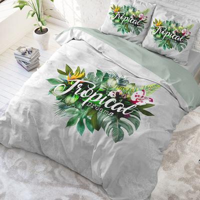 DreamHouse Bedding Tropical Dreams - Groen 2-persoons (200 x 220 cm + 2 kussenslopen) Dekbedovertrek