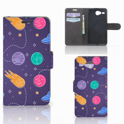 Acer Liquid Z520 Wallet Case met Pasjes Space Acer Liquid Z520 Wallet Case met Pasjes Space