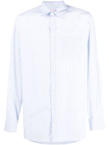 Valentino Garavani chemise rayée à logo brodé - Blanc