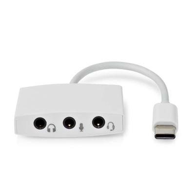 Nedis CCGB65900WT01 Usb-c™ Adapter Usb 2.0 Usb-c™ Male 3,5 Mm Female 0.10 M Rond Vernikkeld Abs / Pvc Wit Doos Nedis CCGB65900WT01 Usb-c™ Adapter Usb 2.0 Usb-c™ Male 3,5 Mm Female 0.10 M Rond Vernikkeld Abs / Pvc Wit Doos