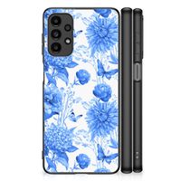 Bloemen Hoesje voor Samsung Galaxy A13 4G Flowers Blue