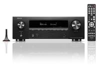 Denon AVR-X1800H 7.2-kanaals AV-ontvanger (model 2023) - 80W/kanaal, draadloos streamen via ingebouwde HEOS, wifi en Bluetooth, ondersteunt Dolby Vision, HDR10+, Dynamic HDR en domoticasystemen