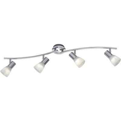 LED Plafondspot - Trion Levino - E14 Fitting - Warm Wit 3000K - 4-lichts - Rechthoek - Mat Nikkel - Aluminium LED Plafondspot - Trion Levino - E14 Fitting - Warm Wit 3000K - 4-lichts - Rechthoek - Mat Nikkel - Aluminium