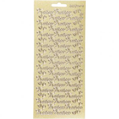 Creotime stickervel lichtgoud Uitnodiging Fins 1 vel Creotime stickervel lichtgoud Uitnodiging Fins 1 vel