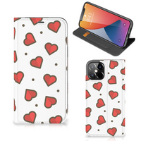 iPhone 12 Pro Max Hoesje met Magneet Hearts - thumbnail