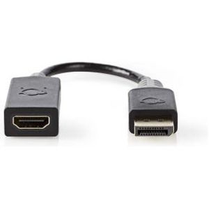 DisplayPort - HDMI-kabel | DisplayPort male - HDMI-uitgang | 0,2 m | Antraciet [CCBW37150AT02]