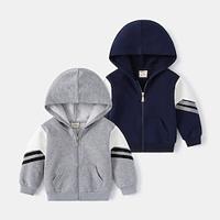 Jongens 3D Effen Kleur Jas Overkleding Lange mouw Herfst Winter Modieus Basic Katoen Kleine kinderen (4-7ys) 4-7 jaar Capuchon Buiten Casual Dagelijks Normale pasvorm Lightinthebox