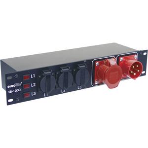 Eurolite SB-1000 19 stroomverdeler 9-voudig 2 HE