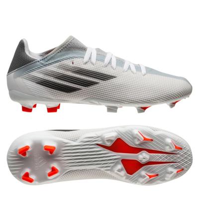 adidas X Speedflow .3 FG WhiteSpark - Wit/Zilver/Rood Kinderen