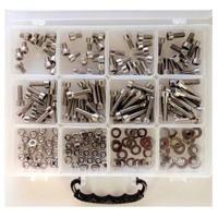 Bofix 214909 Doos assortiment 12 vaks Inbusb.RVS M8 + moeren - thumbnail