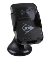 Dunlop telefoonhouder met draadloze oplaadfunctie 12 cm zwart