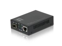 LevelOne GVT-2000 netwerk media converter 1000 Mbit/s Multimode Zwart - thumbnail