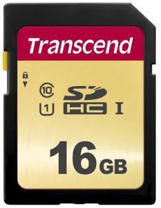 Transcend Premium 500S SDHC-kaart 16 GB Class 10, UHS-I, UHS-Class 1