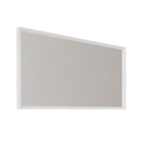 Badkamerspiegel Allibert Delta Met Kader 120x60x4.8 cm Mat Wit Allibert