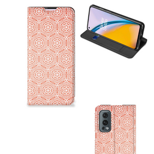 OnePlus Nord 2 5G Hoesje met Magneet Pattern Orange