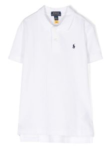 Ralph Lauren Kids polo à logo brodé - Blanc