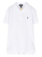 Ralph Lauren Kids polo à logo brodé - Blanc