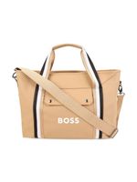 BOSS Kidswear sac à langer à logo embossé - Tons neutres