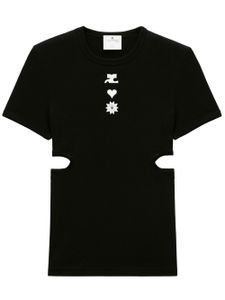 Courrèges t-shirt Bumpy - Noir