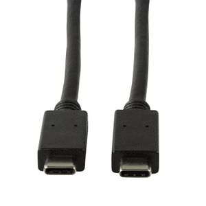 LogiLink USB-kabel USB 3.2 Gen1 (USB 3.0 / USB 3.1 Gen1) USB-C stekker, USB-C stekker 1.00 m Zwart CU0129