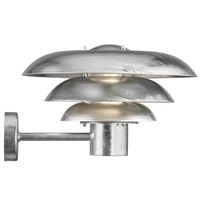 Buitenlamp zilver groot 'Kurnos 35' Nordlux e27 fitting 350mm - thumbnail