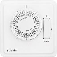 Suevia SU280439 Inbouwschakelklok Analoog Weekprogramma 1200 W IP20 AAN/AUTO/UIT-programma