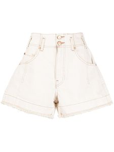 Ulla Johnson short ample à taille haute - Blanc