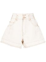 Ulla Johnson short ample à taille haute - Blanc