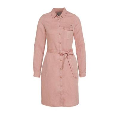 Geisha blousejurk met ceintuur oudroze Geisha blousejurk met ceintuur oudroze