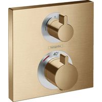 Hansgrohe Ecostat Square afbouwdeel v. inbouw thermostaat m. stop- en omstelkraan brushed bronze 15714140