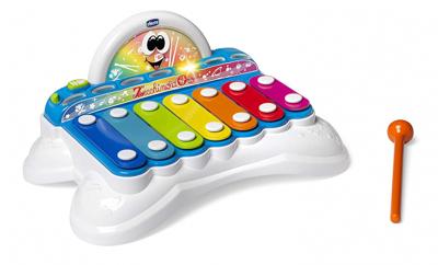 Chicco elektronische xylofoon Flash junior 26 cm wit 3 delig