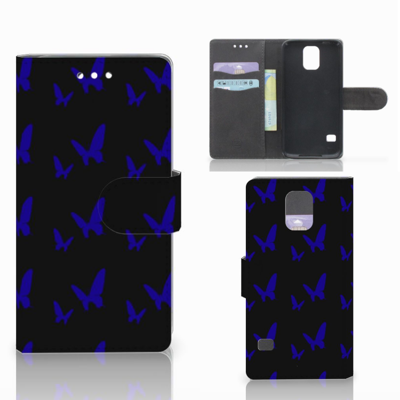 Samsung Galaxy S5 | S5 Neo Telefoon Hoesje Vlinder Patroon Samsung Galaxy S5 | S5 Neo Telefoon Hoesje Vlinder Patroon