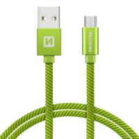 Swissten Micro-USB naar USB kabel - 0.2M - Groen