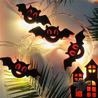 led halloween vleermuis kasteel licht string carnaval feestdecoratie lantaarn festival party sfeer licht nachtlampje 1pc Lightinthebox