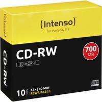 Intenso 2801622 CD-RW disc 700 MB 10 stuk(s) Slimcase Herschrijfbaar - thumbnail