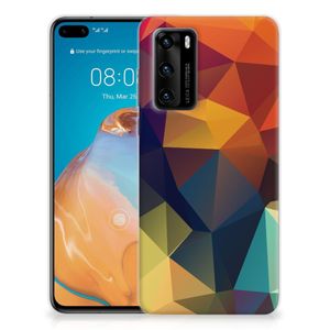 Huawei P40 TPU Hoesje Polygon Color