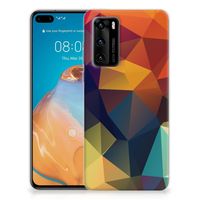 Huawei P40 TPU Hoesje Polygon Color - thumbnail