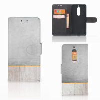 Nokia 5 Book Style Case Wood Concrete
